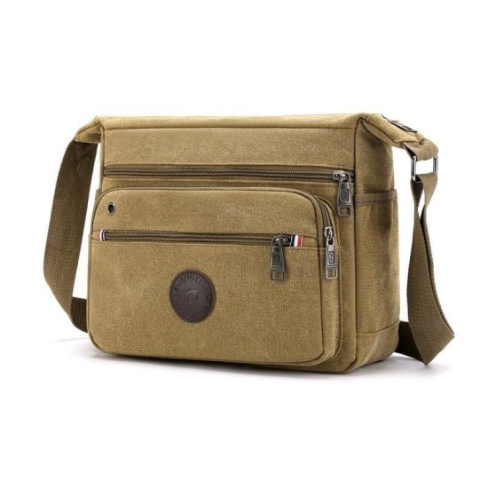 Bolsa Masculina de Lona Tipo Carteiro