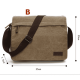 Bolsa Lateral Masculina Lona Carteiro Expansível