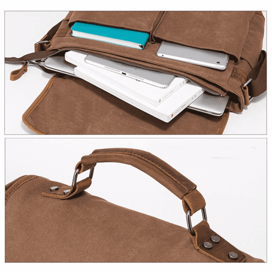 Bolsa de lona Carteiro Notebook 15" Viagem