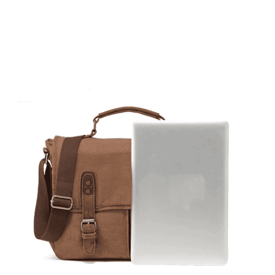 Bolsa de lona Carteiro Notebook 15" Viagem