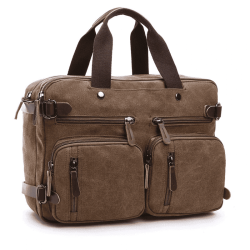 Bolsa de Lona Grande Viagem Notebook 16" Estilo Carteiro