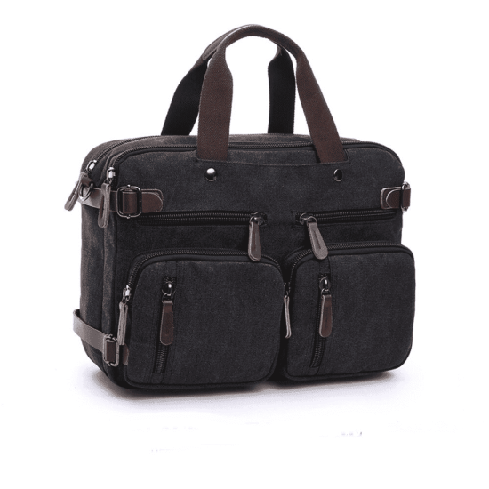 Bolsa de Lona Grande Viagem Notebook 16" Estilo Carteiro